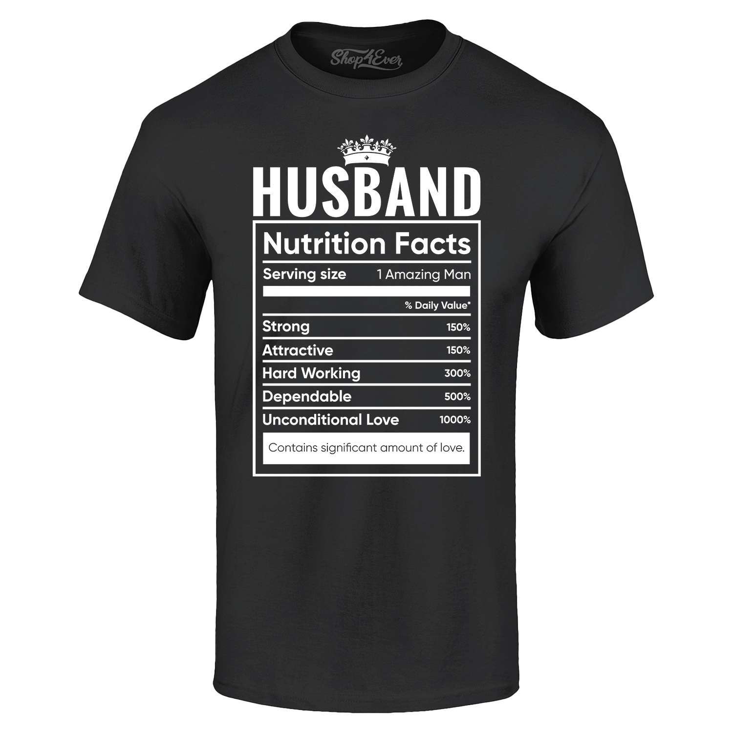 Nutrition & Fitness Coaching Fulham - Husband Nutrition Facts T-shirt Funny Gift