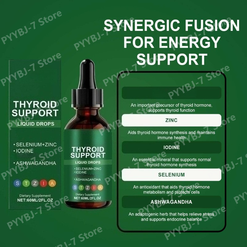 Thyroid Support Liquid Drops f - огляд і ціна Iodine Drops Supplement