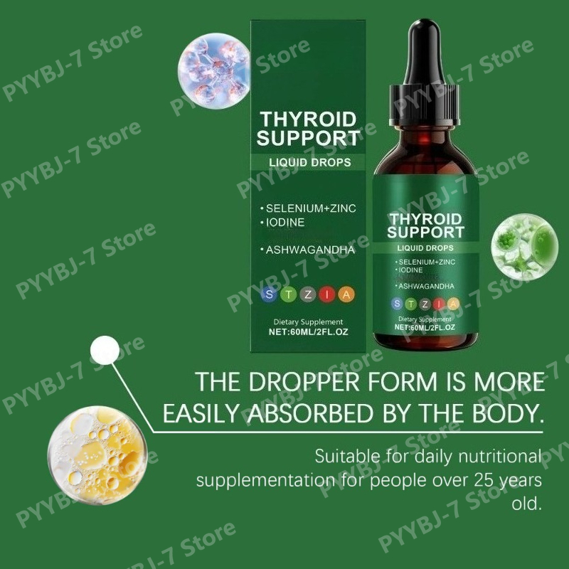 Thyroid Support Liquid Drops f - огляд і ціна Iodine Drops Supplement