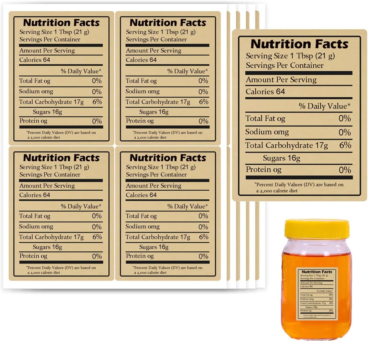600pcs Self-Adhesive Kraft Nut - огляд і ціна Nutrition & Fitness Coaching Fulham