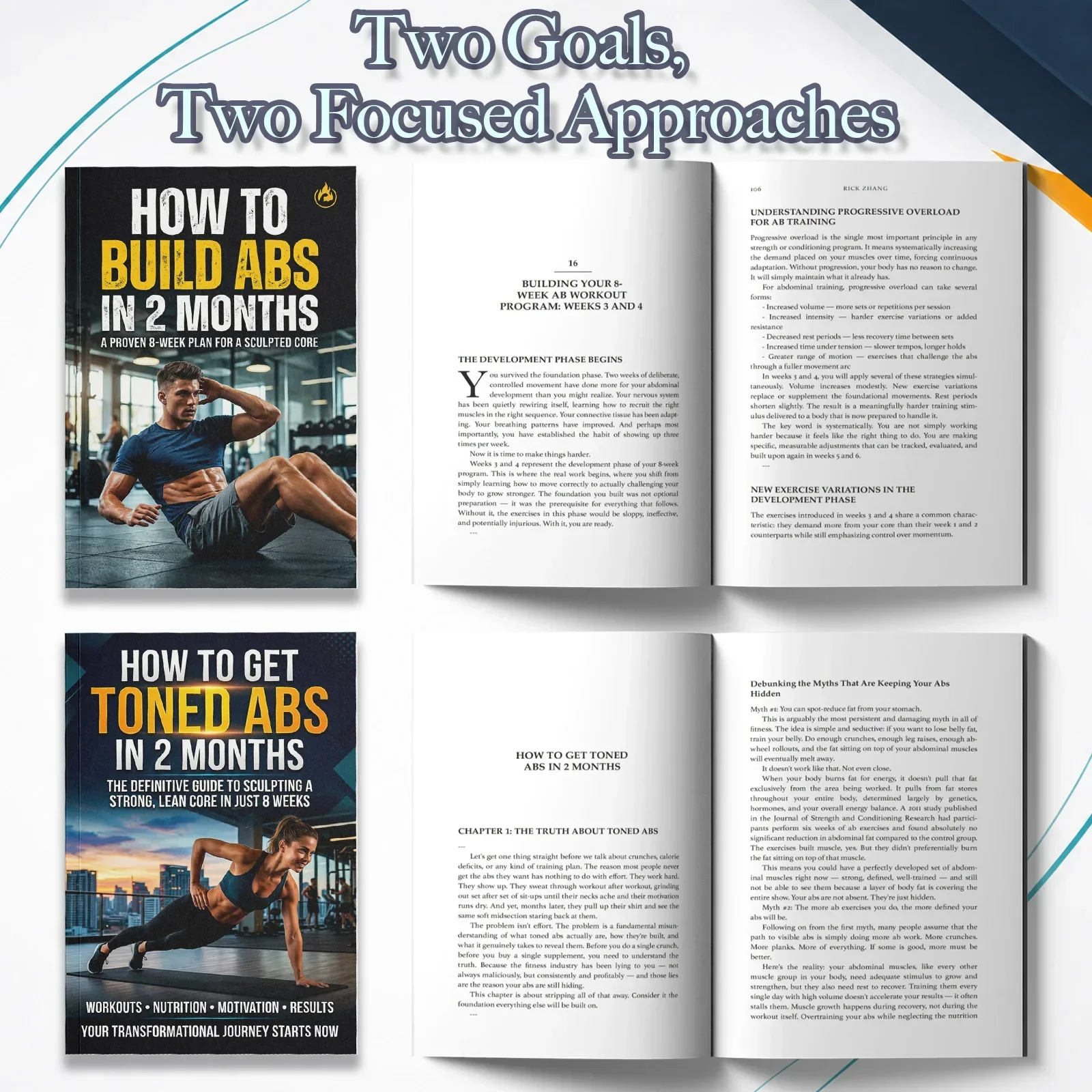2-Book Abs Training Guide Set  - огляд і ціна The Nutrition Fitness