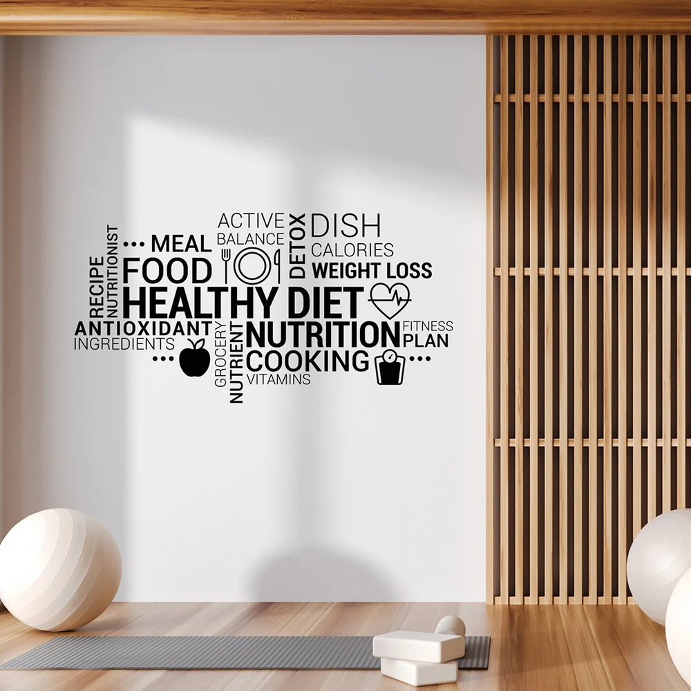 Inspiring Healthy Eating Vinyl - огляд і ціна Nutrition Fitness And Health